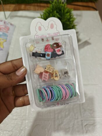 Rubber band cum Clips Combo
