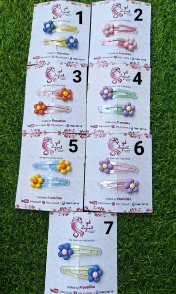 Tic Tac Flower Clips