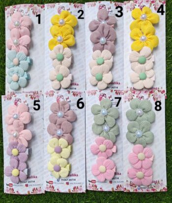 Flower Alligator Clips