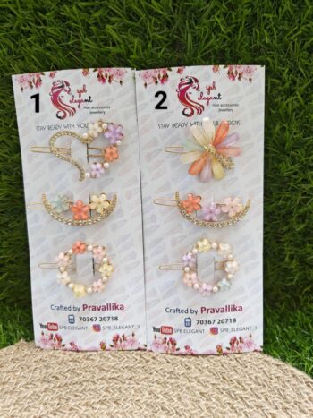 Korean Fancy Hair Clips (Each Sheet)