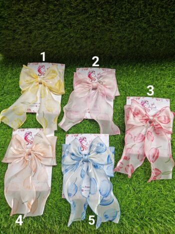 Pig Tie Bow Clips