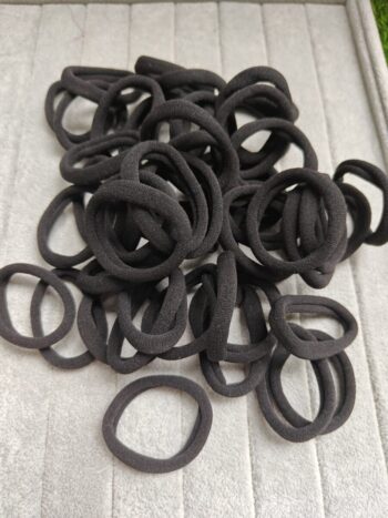 Black Rubber Bands (Pack of 50 Qty)
