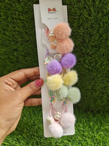 Pom Pom Rubber Bands