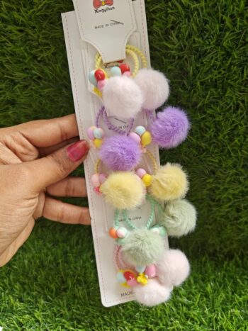 Pom Pom Rubber Bands