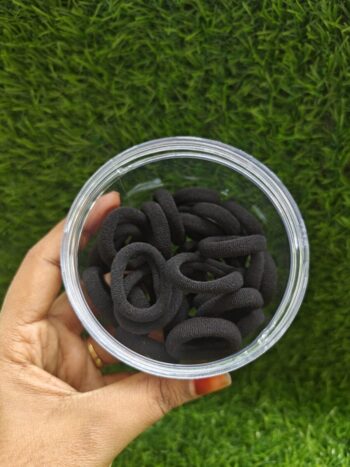 Black Color Soft Elastic Rubber Bands