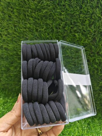 Black Color Soft Elastic Rubber Bands